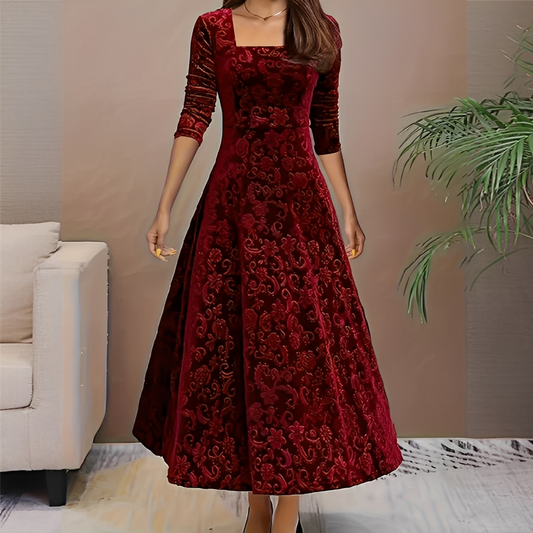 Malvina - Stylish Dress with Square Neckline for Women