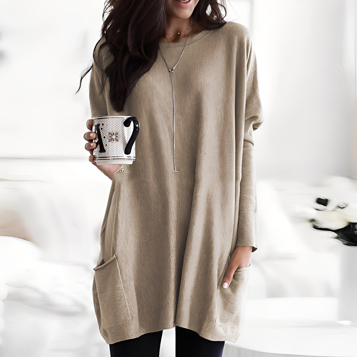 Diane - Fashionable women's sweater with long sleeves