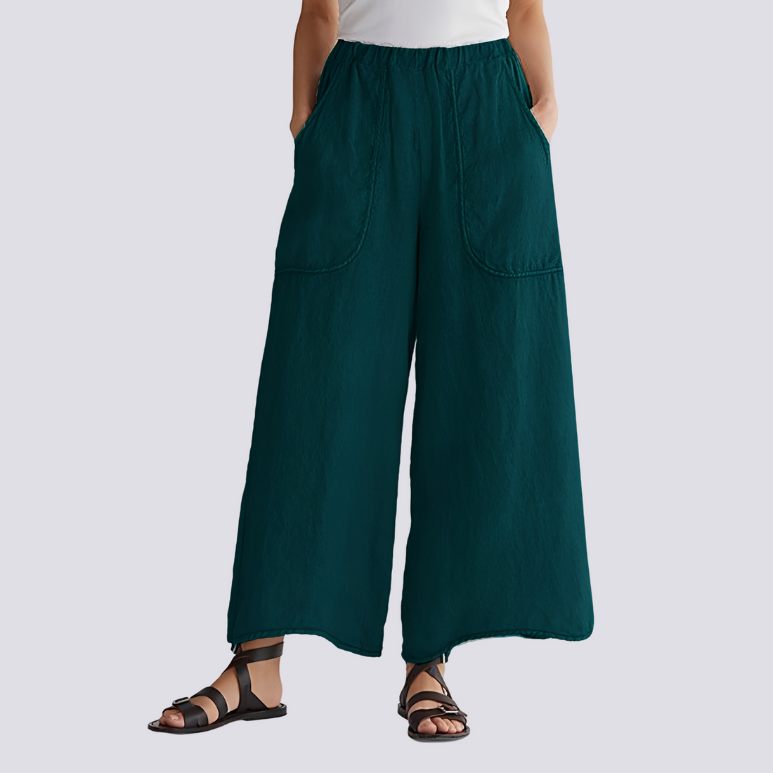 Angela - Bequeme Damenhose mit weitem Bein