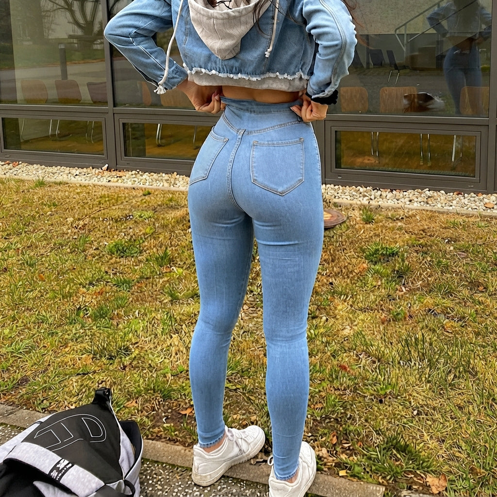 Leyza - Elegante schmal geschnittene Jeans
