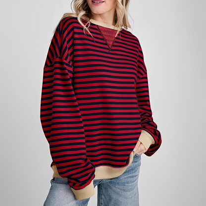 Pénélope - Large striped women's sweater
