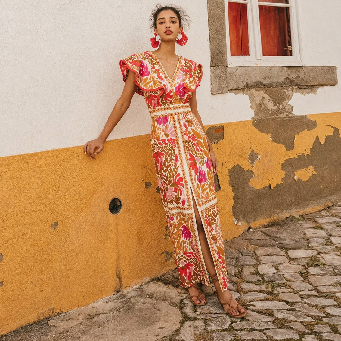 Rhian - Stilvolles Kleid mit offenem Rücken