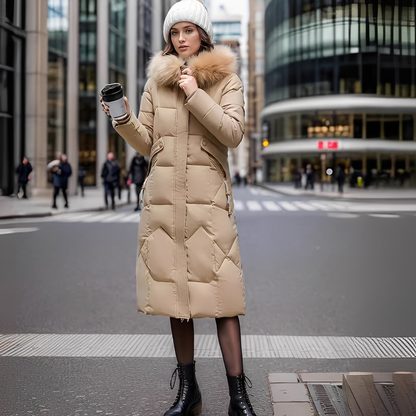 Marcellette - Women's Winter Quilted Coat with Hood