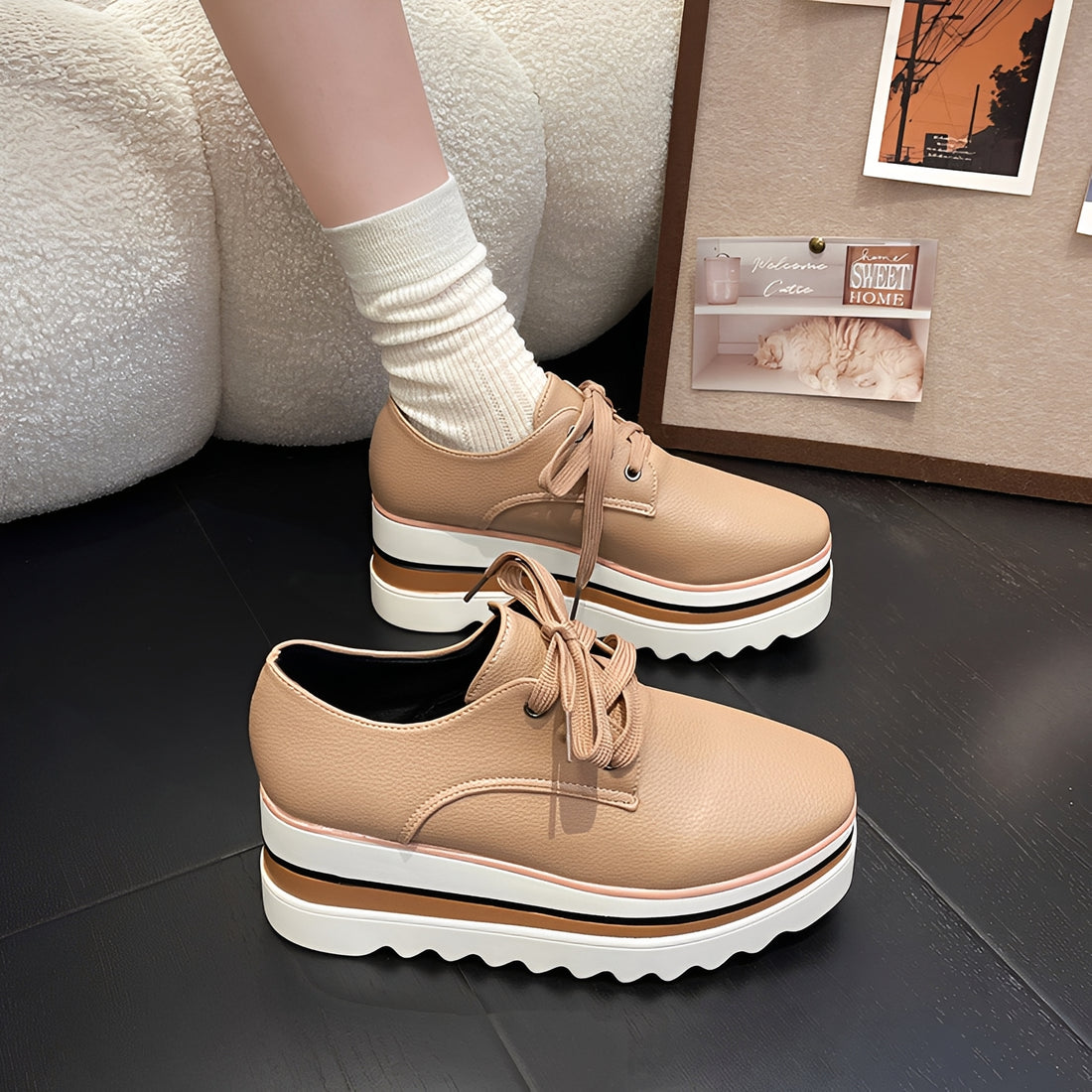 Cassie - Modische Plateauschuhe für Damen