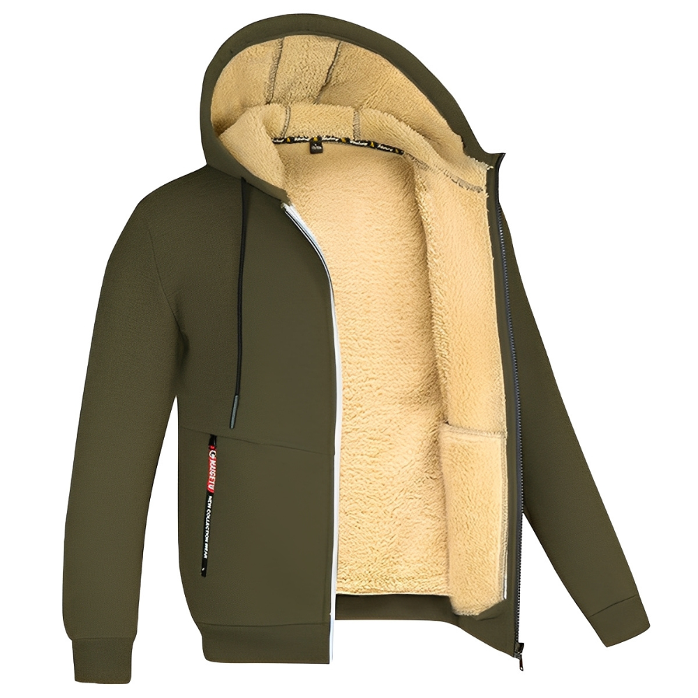 Raphael - Herren-Kapuzenjacke mit weichem Fleece-Innenfutter