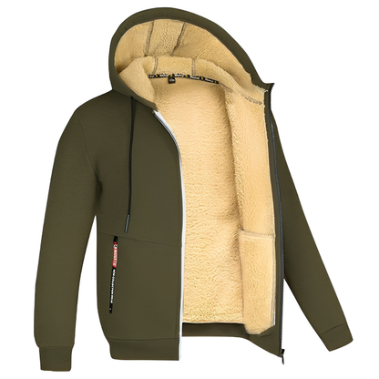 Raphael - Herren-Kapuzenjacke mit weichem Fleece-Innenfutter