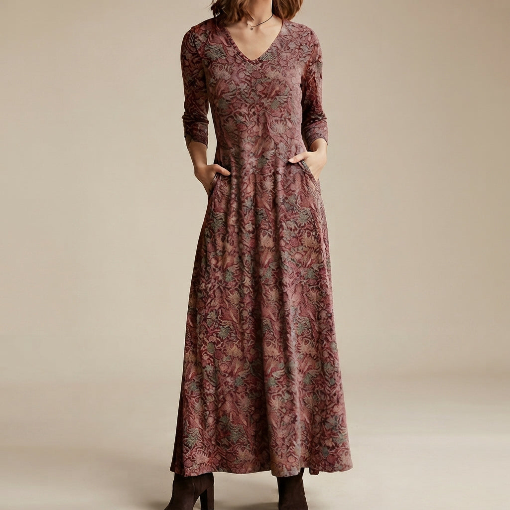 Adeline - Vintage-Kleid mit langen Ärmeln