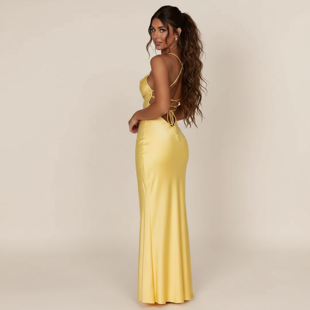 Meliva - Stilvolles und Enganliegendes Maxikleid