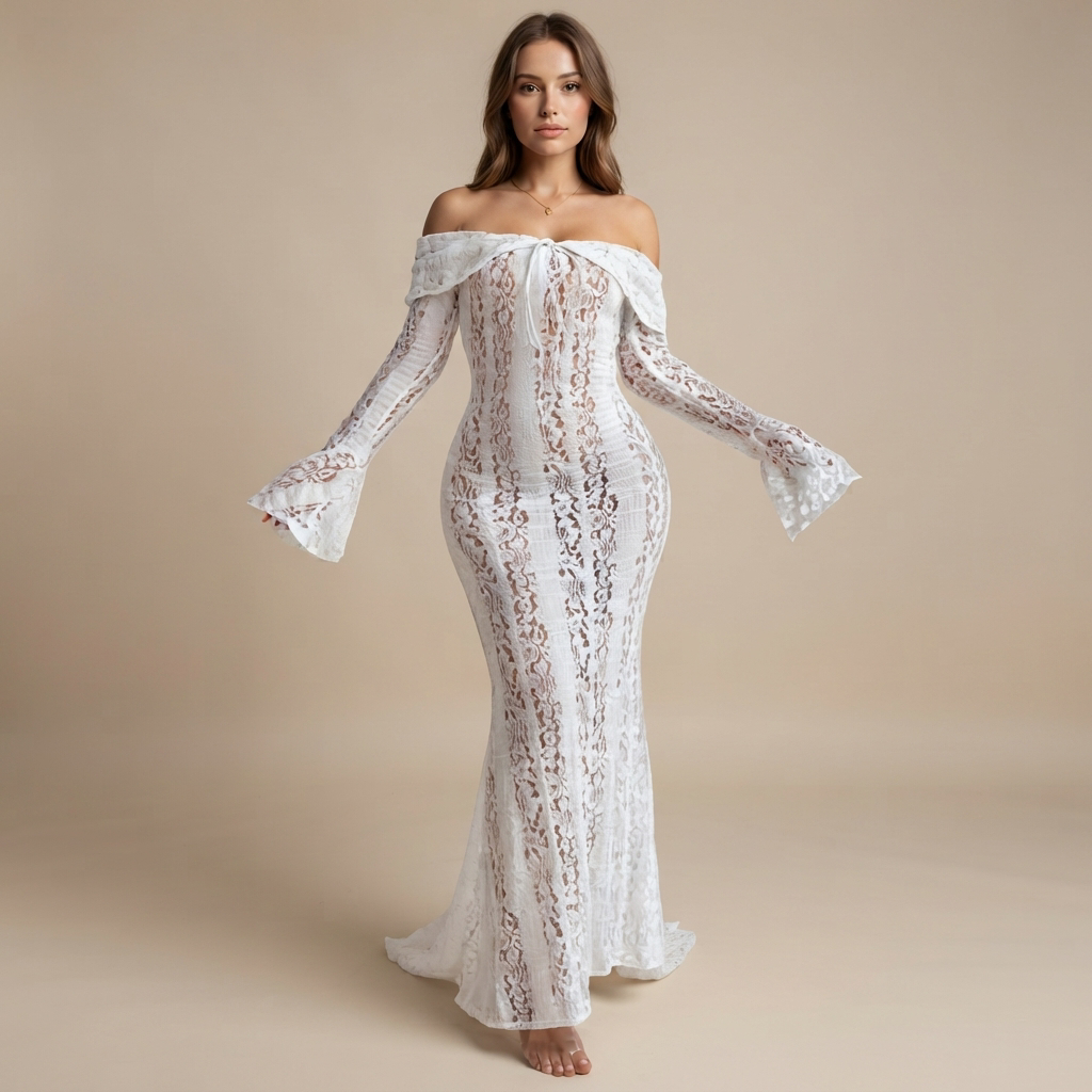 Juliana - Schickes Maxikleid mit Bindeelement
