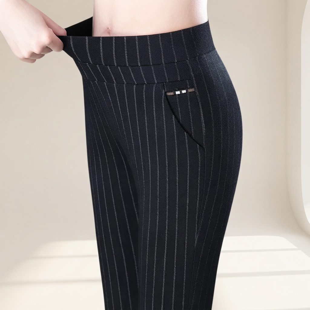 Marga - Hose mit flexiblem Bund und geradem Schnitt