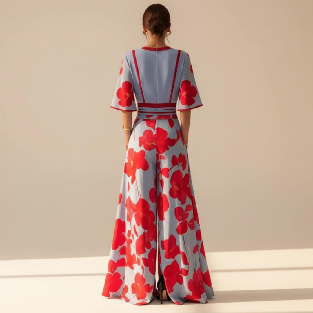 Gianna - Elegantes Maxikleid mit V-Ausschnitt