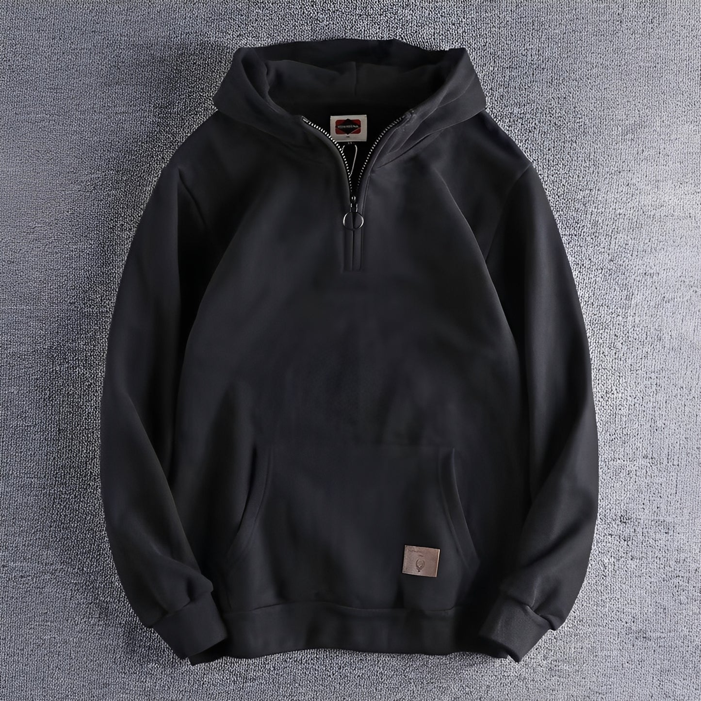 Tommy - Retro-Hoodie mit dickem Reißverschluss für Herren