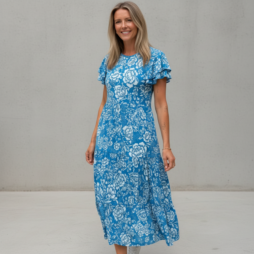 Paige - Weit geschnittenes Midikleid