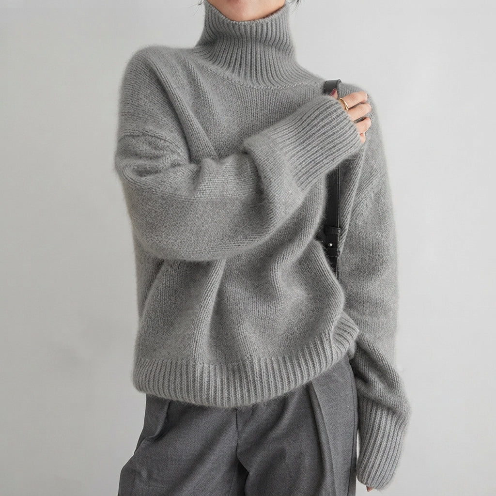 Lea - Stilvoller Damen-Rollkragenpullover
