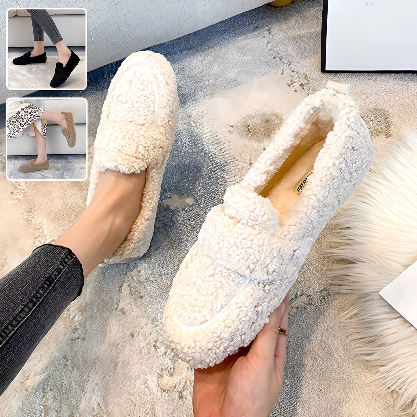 Mara - Warm winter moccasins for women