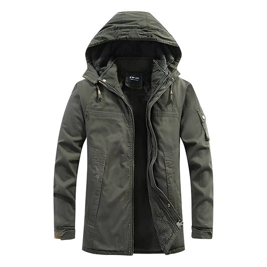 Bryan - versatile men's jacket with fleece lining and hood