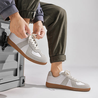 Gino - Classic men's sneakers with soft, thick sole