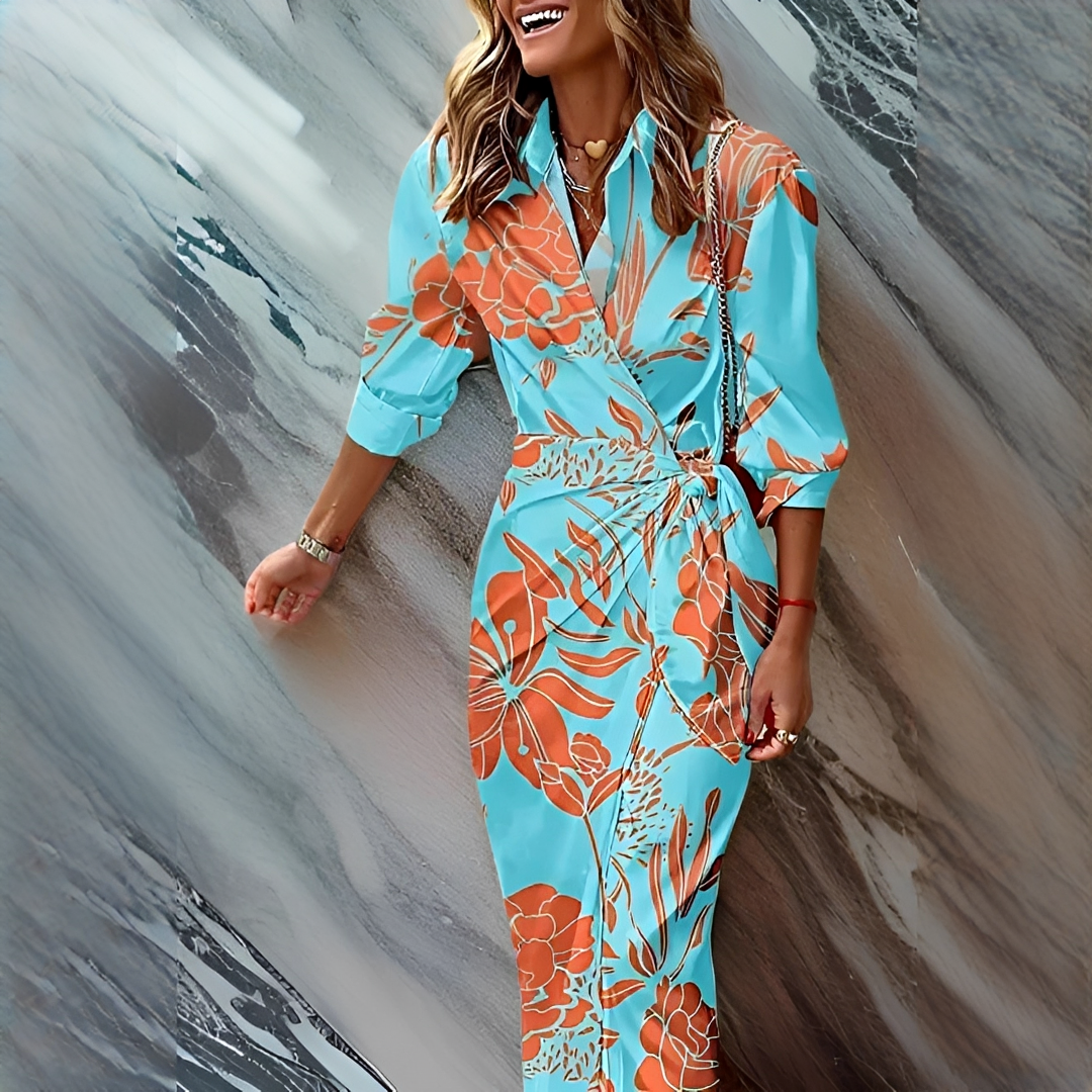 Emily - Anmutiges und Schickes Gestreiftes Kleid