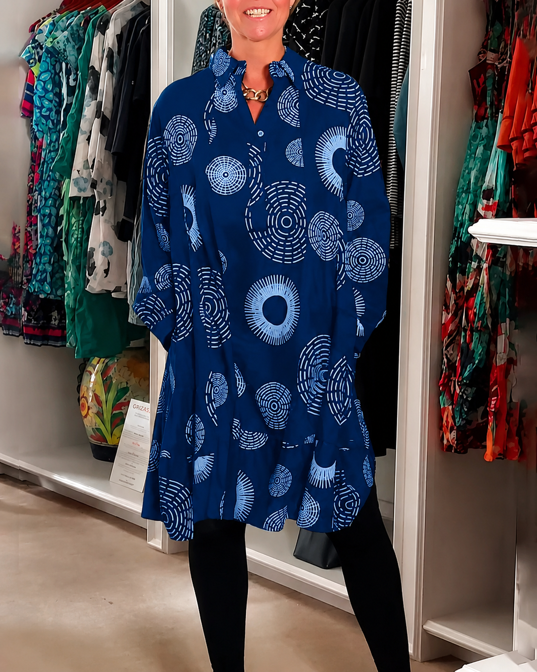Sharonda - Stilvolles Kleid mit weitem Schnitt