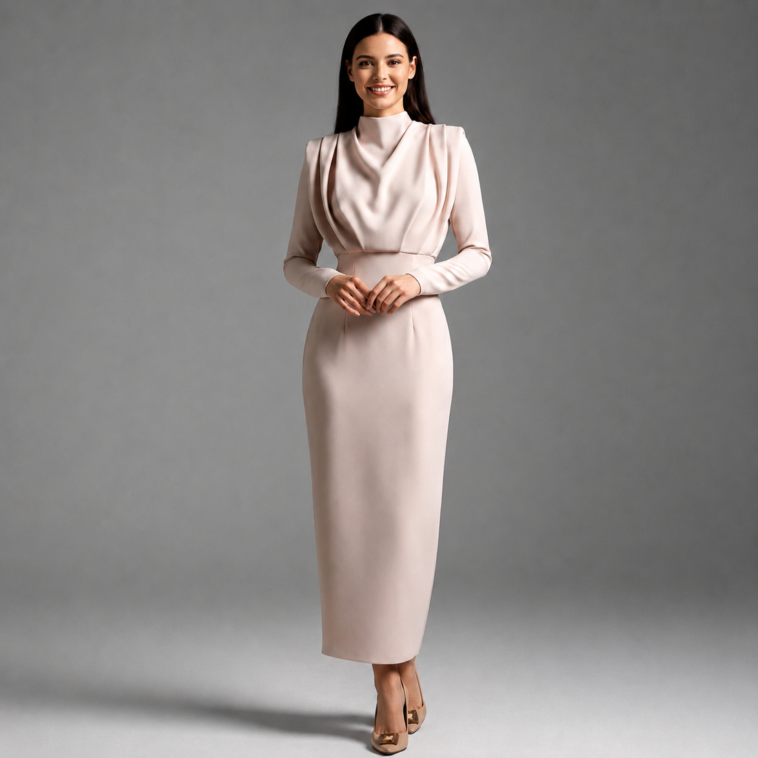 Darby - Elegantes Kleid mit langen Ärmeln