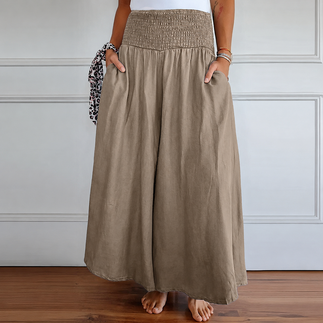 Laurine - Gemütliche Hose mit hohem Bund