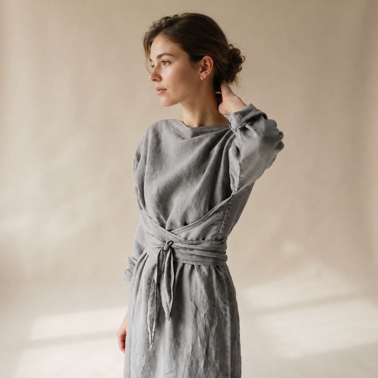 Ashlee - Komfortables Maxikleid ohne Gürtel