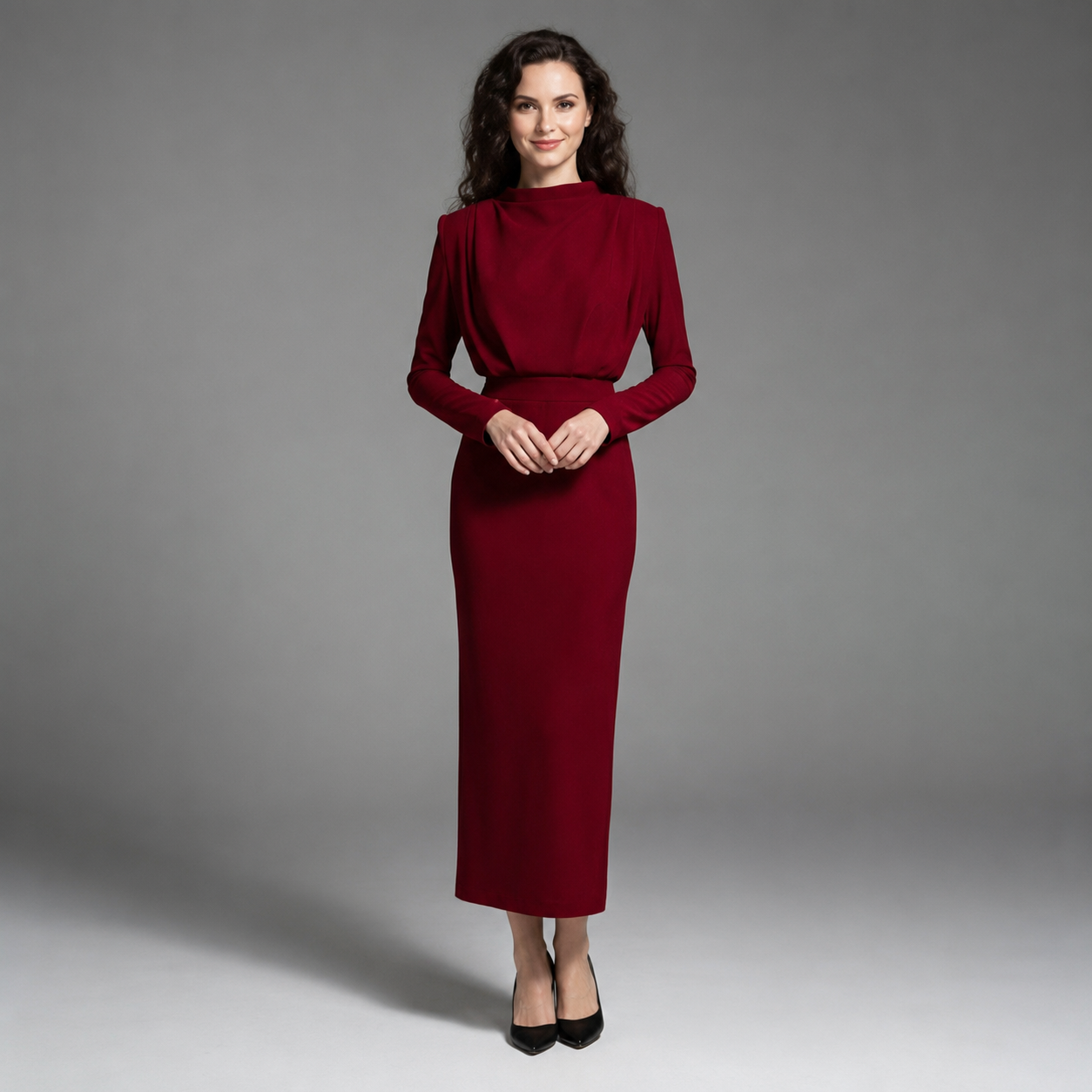Darby - Elegantes Kleid mit langen Ärmeln