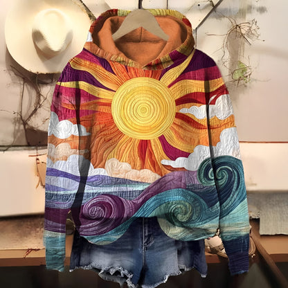 Séraphine - Hoodie with digital print for women