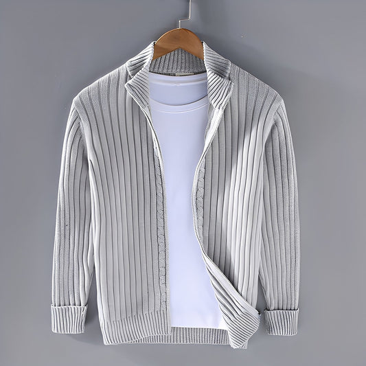 Jacquy - Modern men's knit cardigan