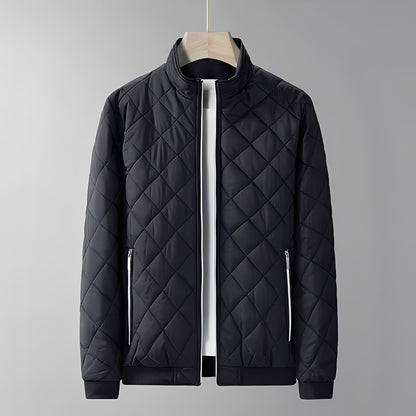 Mervin - Stylish quilted jacket with stand-up collar for men