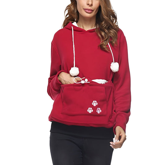 Samantha - Elegant women's hoodie with pocket