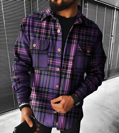 Eugene - Stilvolles kariertes Langarmhemd für Herren
