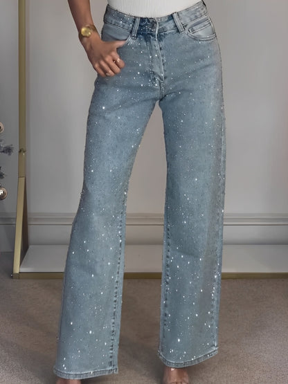 Julia - Stylish Sparkling Jeans with High Waist for Women