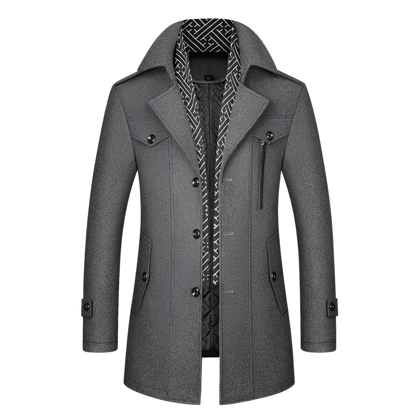 Ronny - Men's Retro Coat with Many Pockets