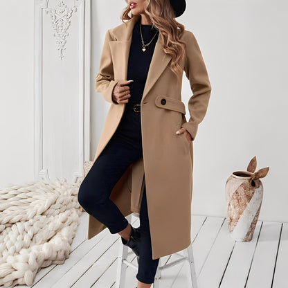 Mélina - Elegant winter coat with long sleeves for women