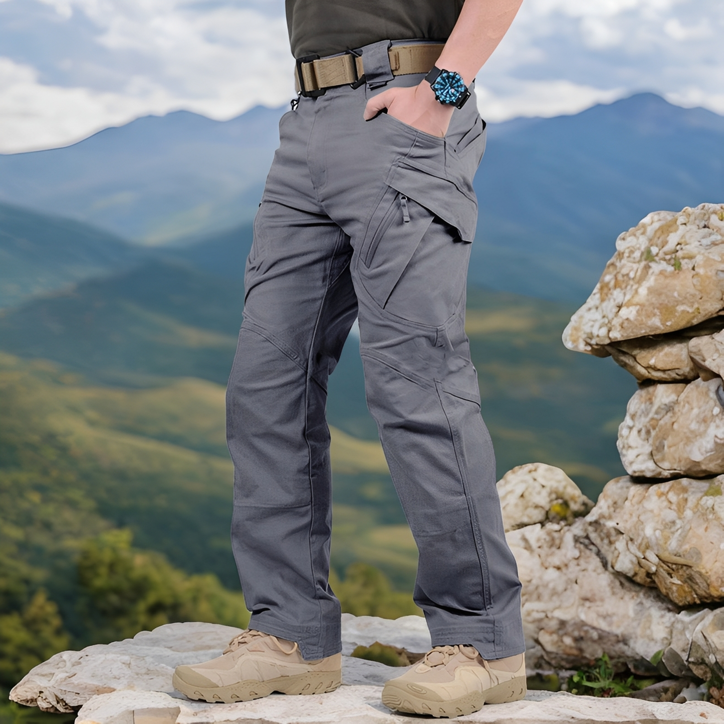 Matteo - Taktische gerade Cargohose für Herren