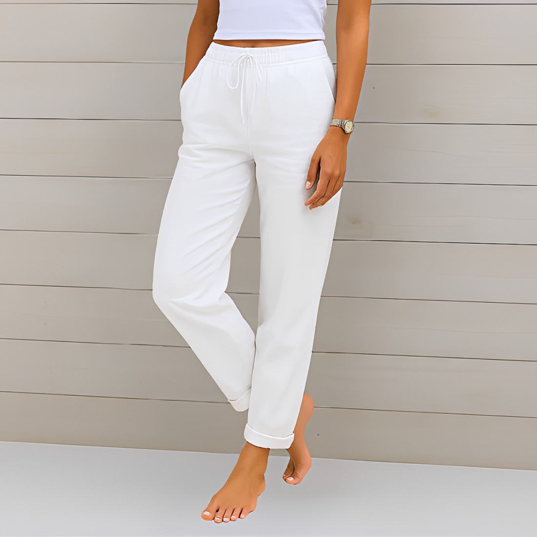 Audrey - Bequeme Hosen mit Schnur