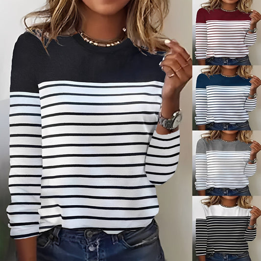 Eunice - Warmer striped women's sweater