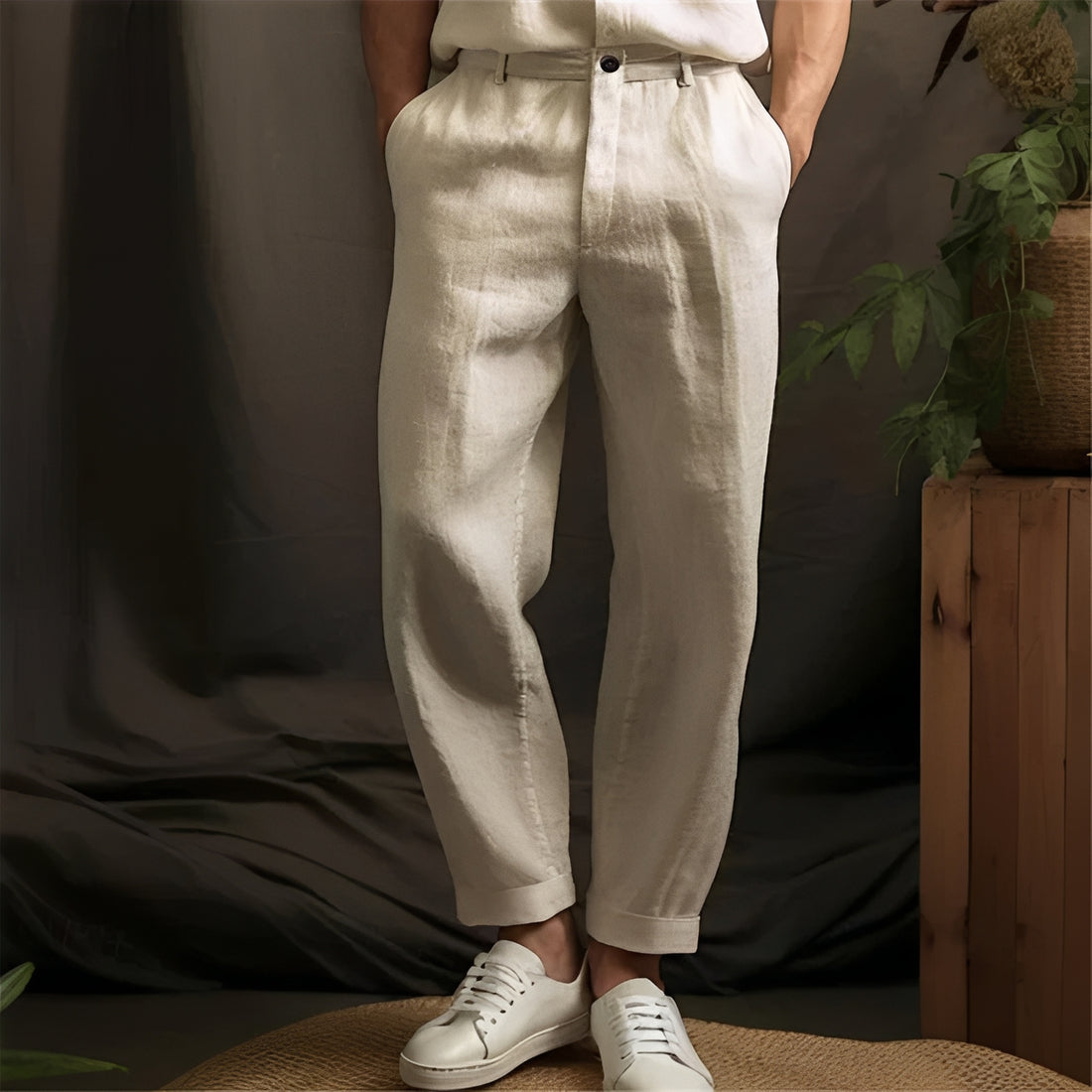 Eugene - Lässige, gerade geschnittene hose für Herren