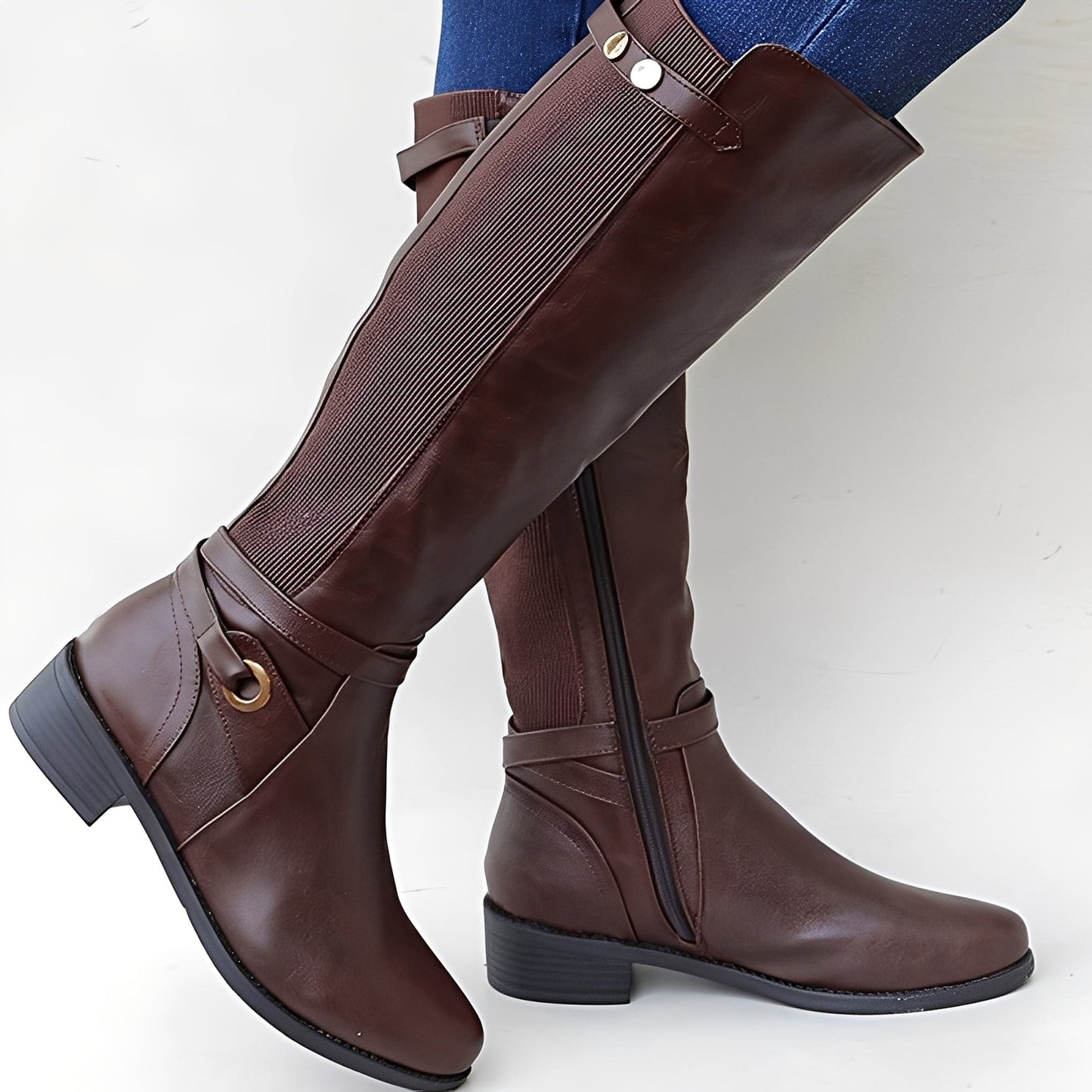 Megan - Classic and sturdy women's leather boots