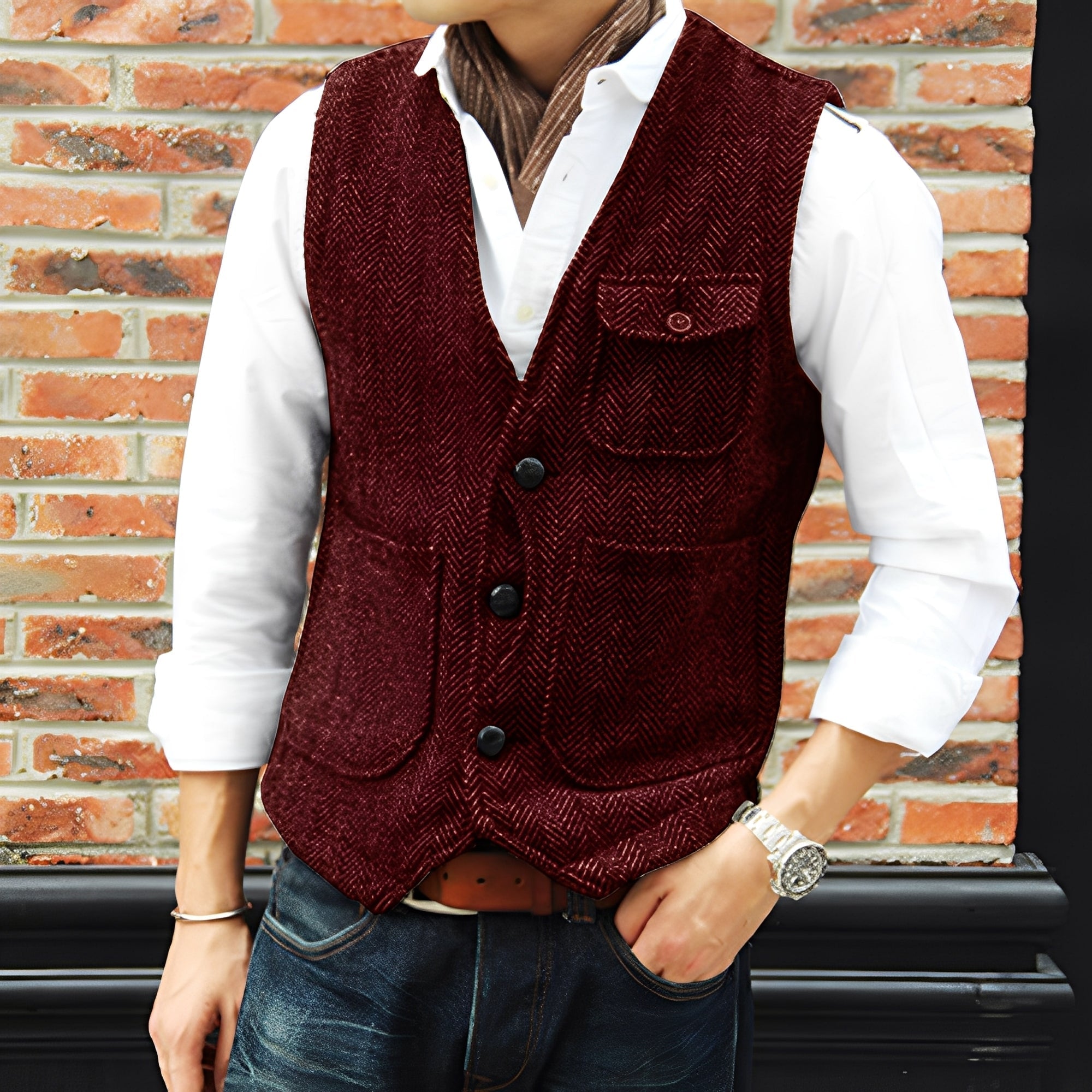 Matthew - Stilvoller Tweedmantel