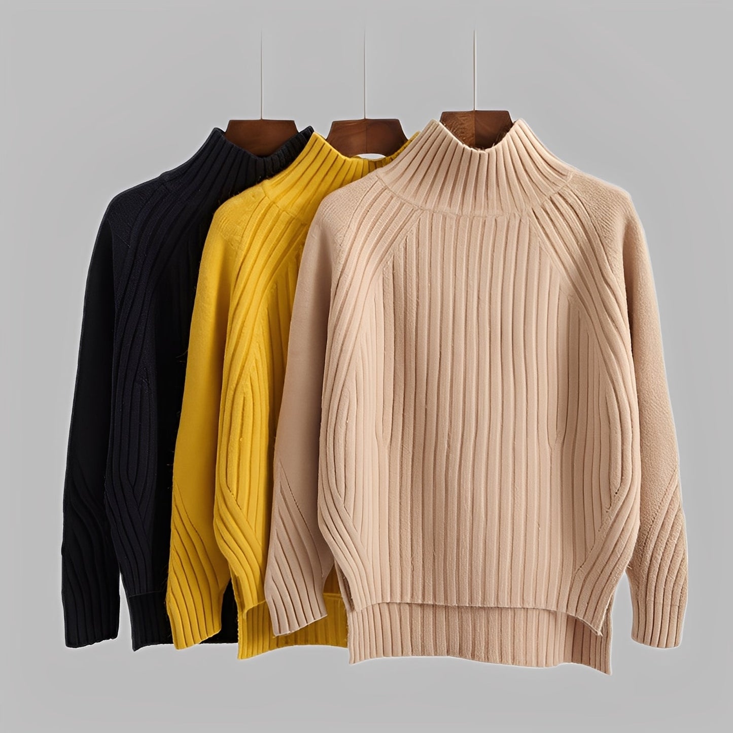 Camille - women's sweater with turtleneck