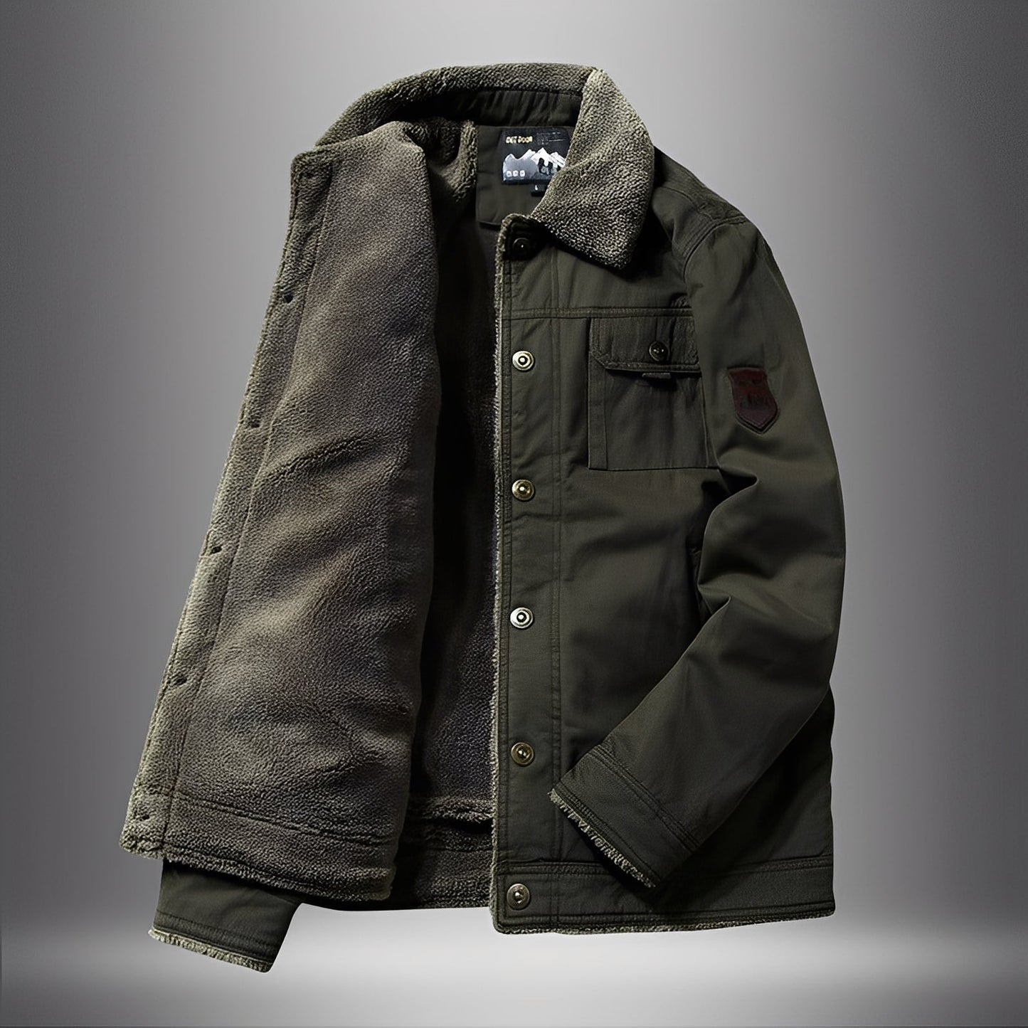 Theo - Modern, thick jacket with fleece lining for men