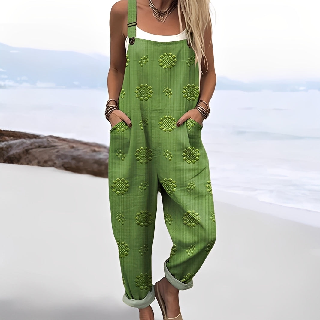Gladys - Artistic wide jumpsuit for women