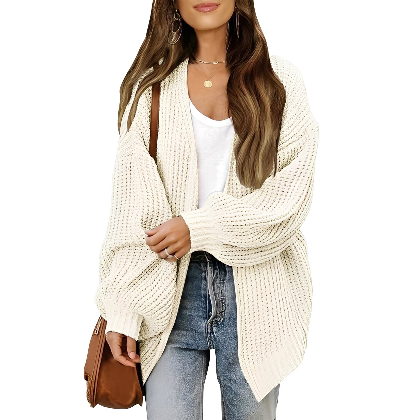 Nelly - Comfortable Open Cardigan for Women