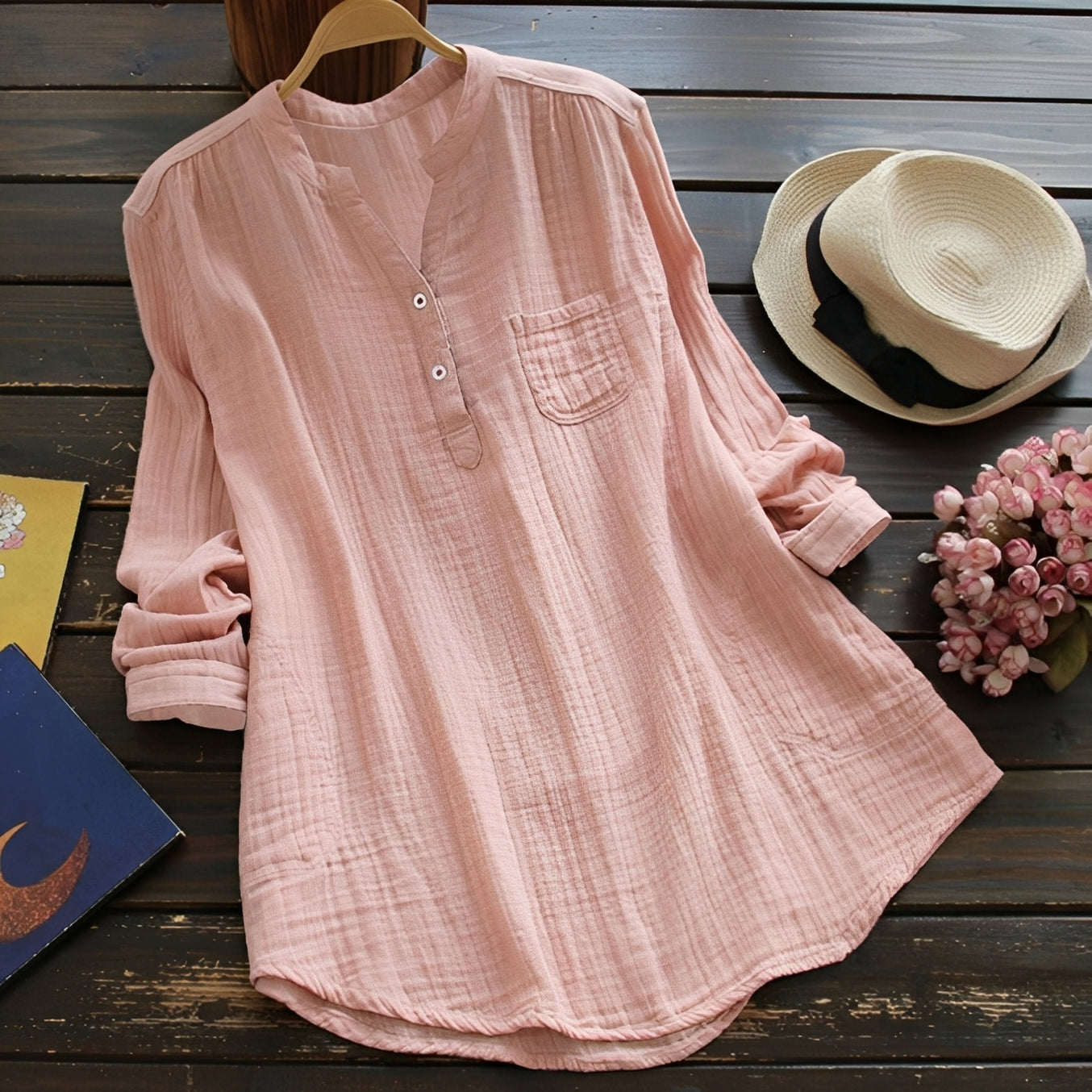 Claudia - Lässige, bequeme Bluse für Damen