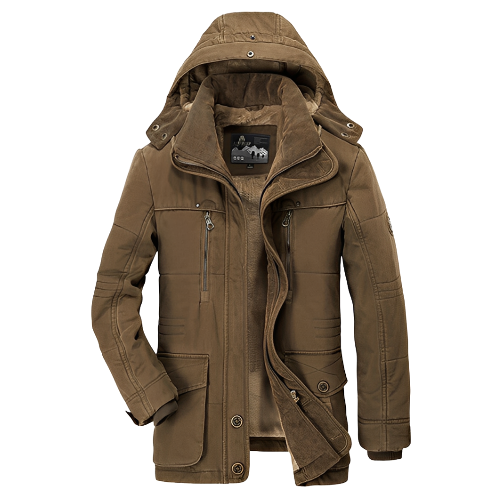 Harold - Men's Winter Jacket with Removable Hood
