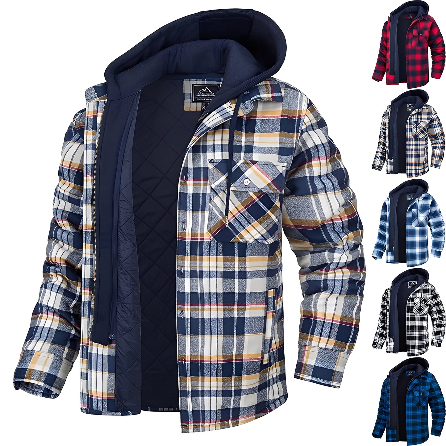 Hero - Warm men's winter jacket with hood