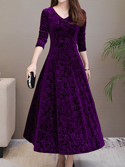 Arianna - Stylish women's evening dress with long sleeves