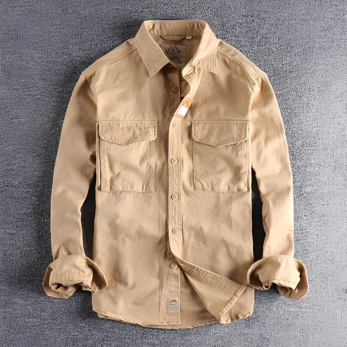 Aamiro - Lässiges Langarmhemd für Herren